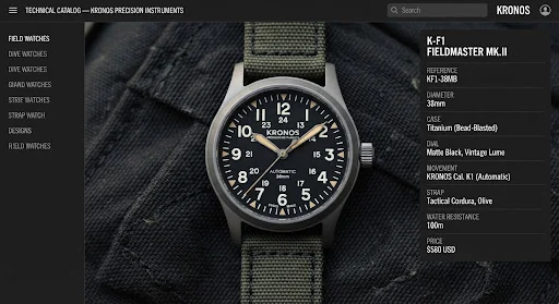 Matte bead-blasted 38mm military field watch with stark black dial, bold white Arabic numerals, and high-visibility syringe hands coated in vintage Super-LumiNova. Minimalist titanium case profile photographed on tactical Cordura textile.