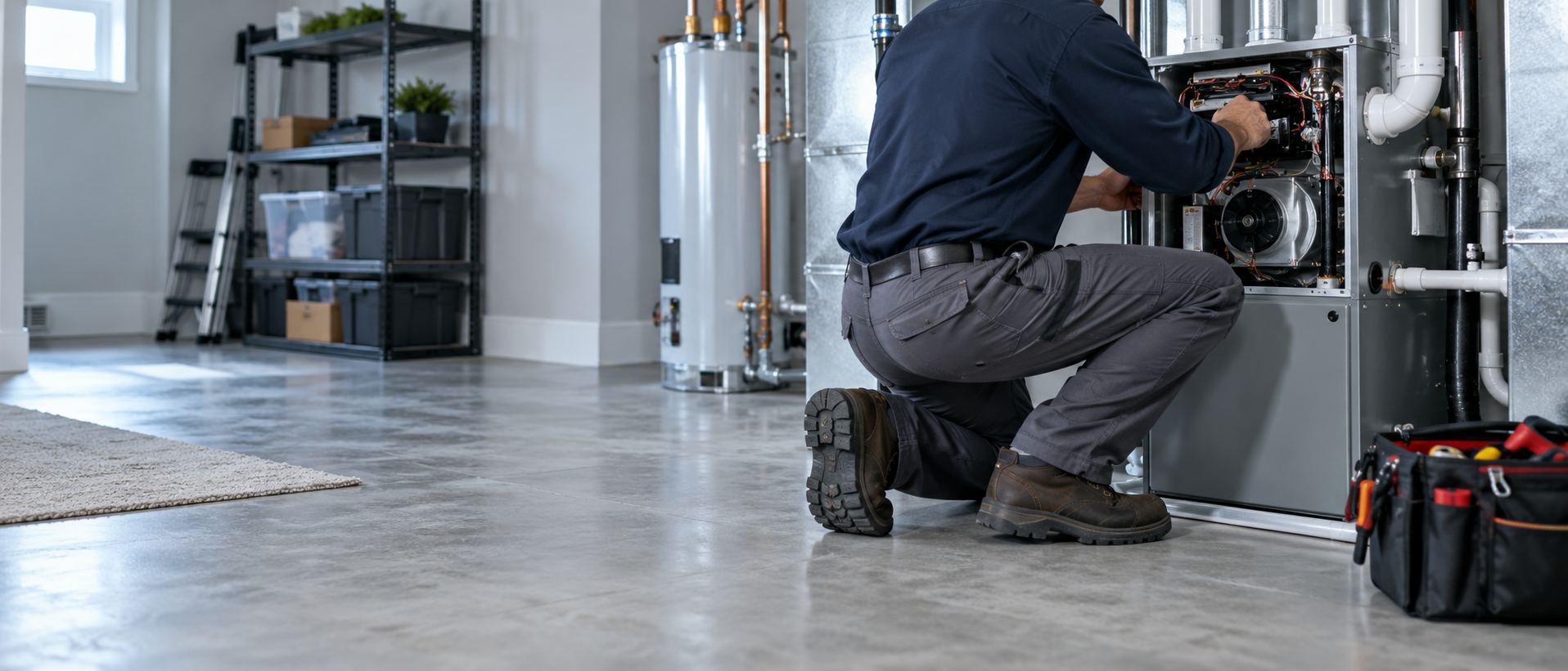 Ironvale Heating technician at work